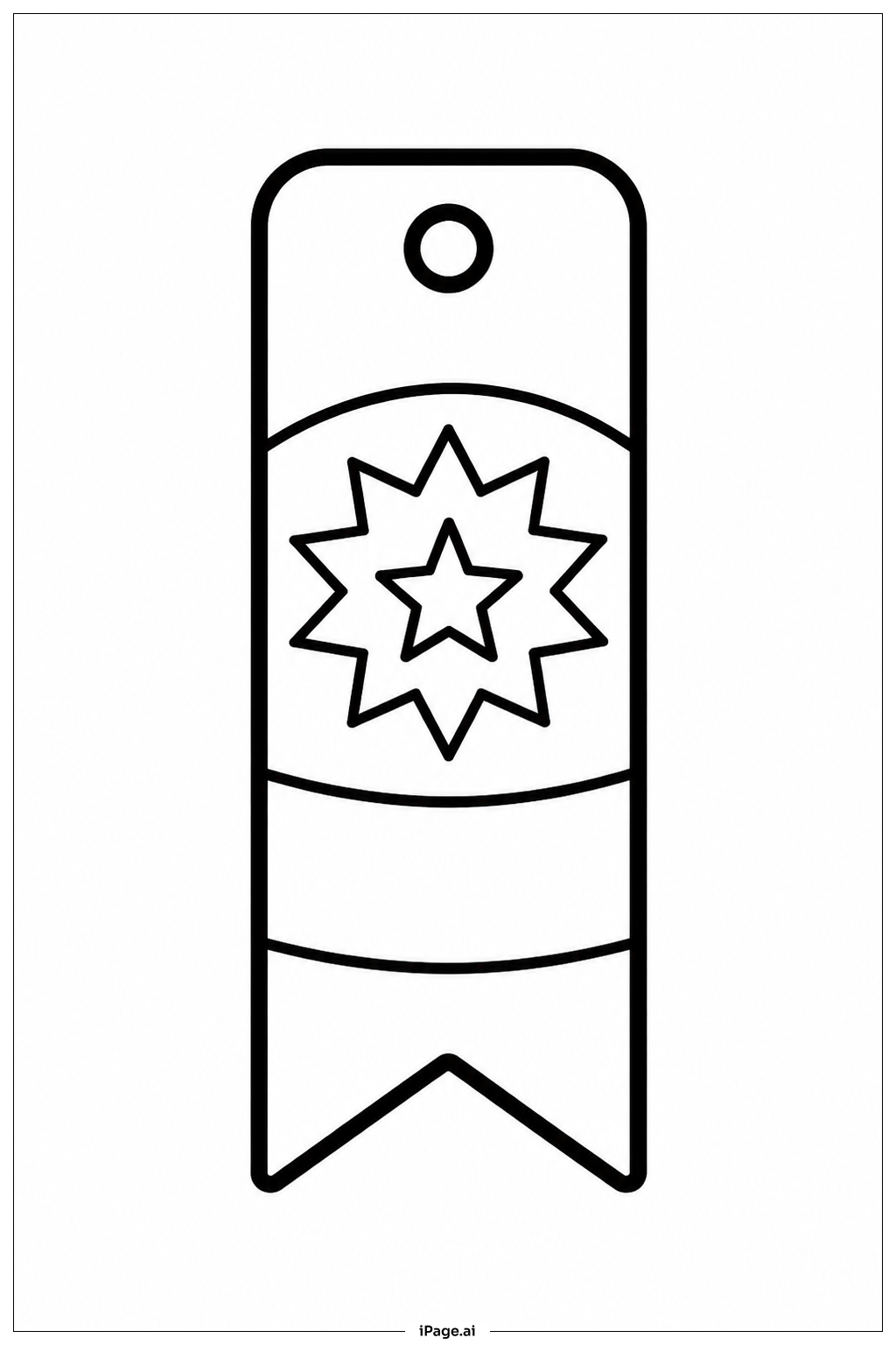 Page de coloriage Juneteenth Flag Bookmark