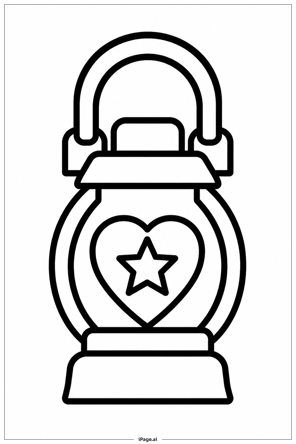  Juneteenth Laternen-Symbol Ausmalseite 