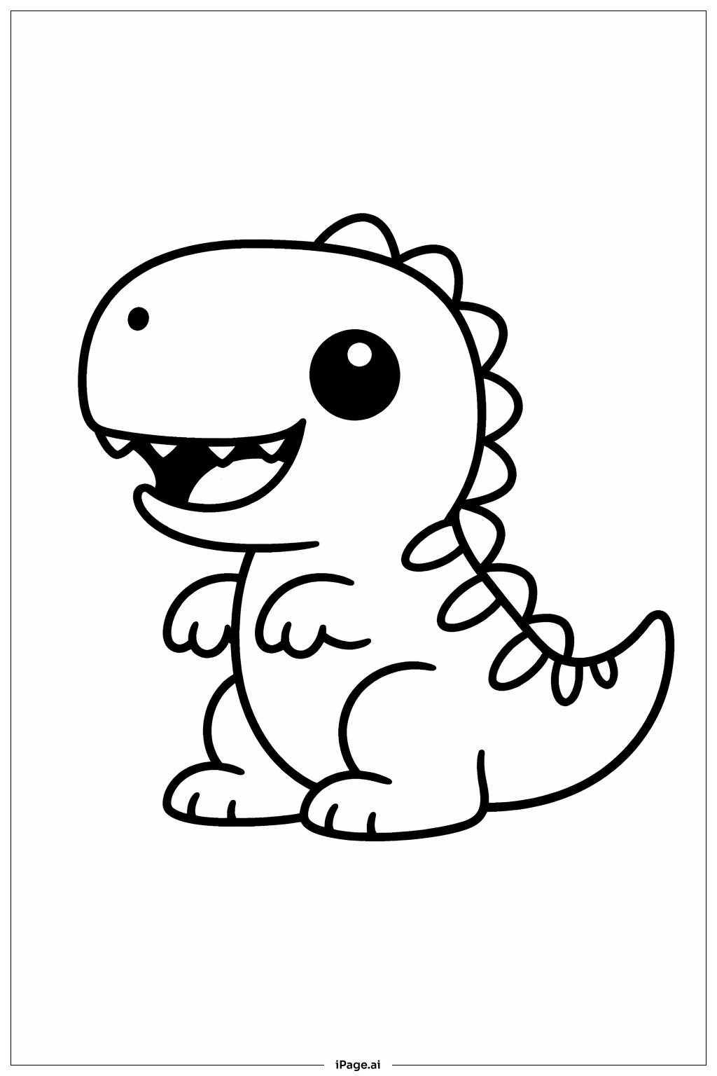  Jurassic Park Baby T-Rex Coloring Page 