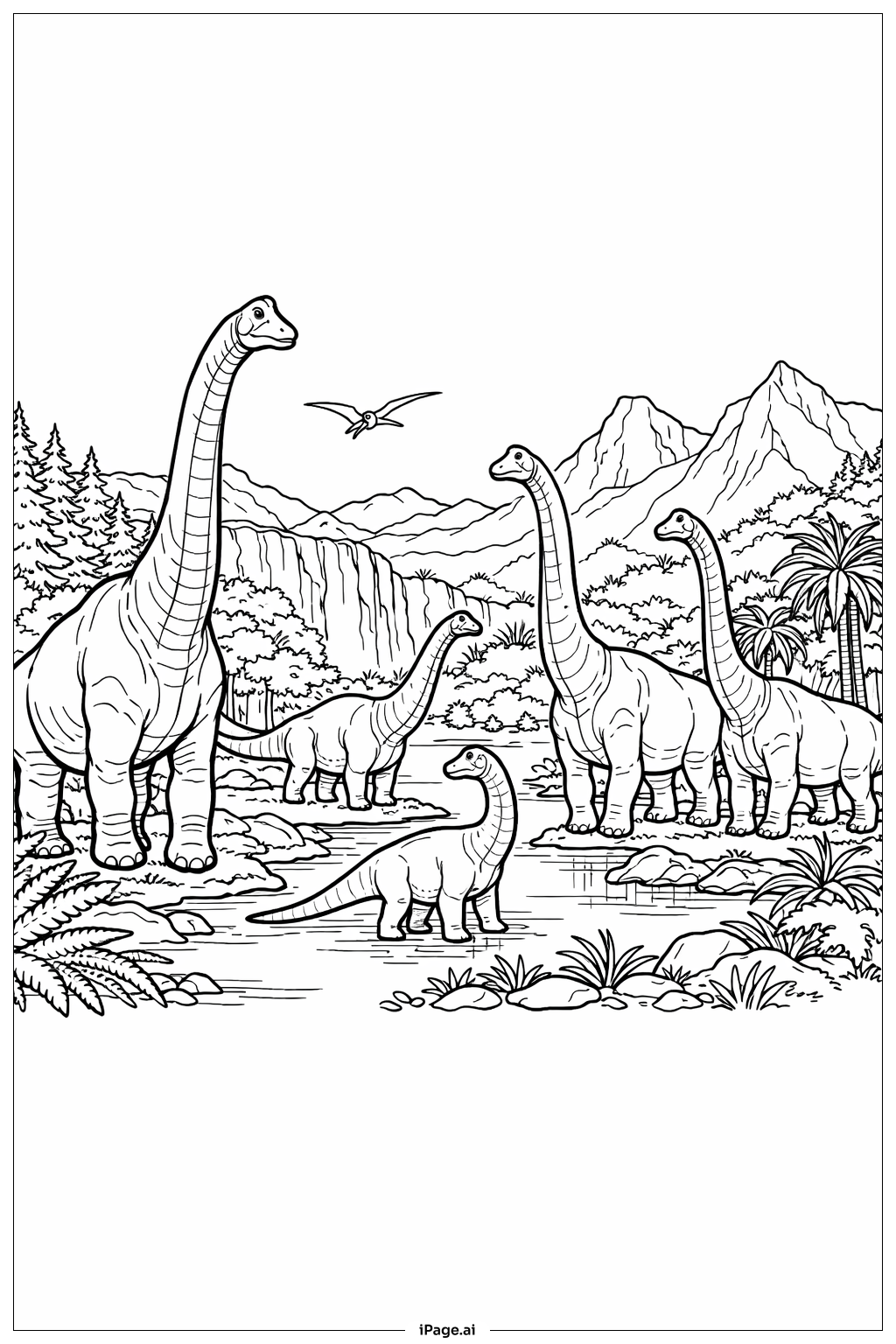 Jurassic Park Brachiosaurus Valley Herd