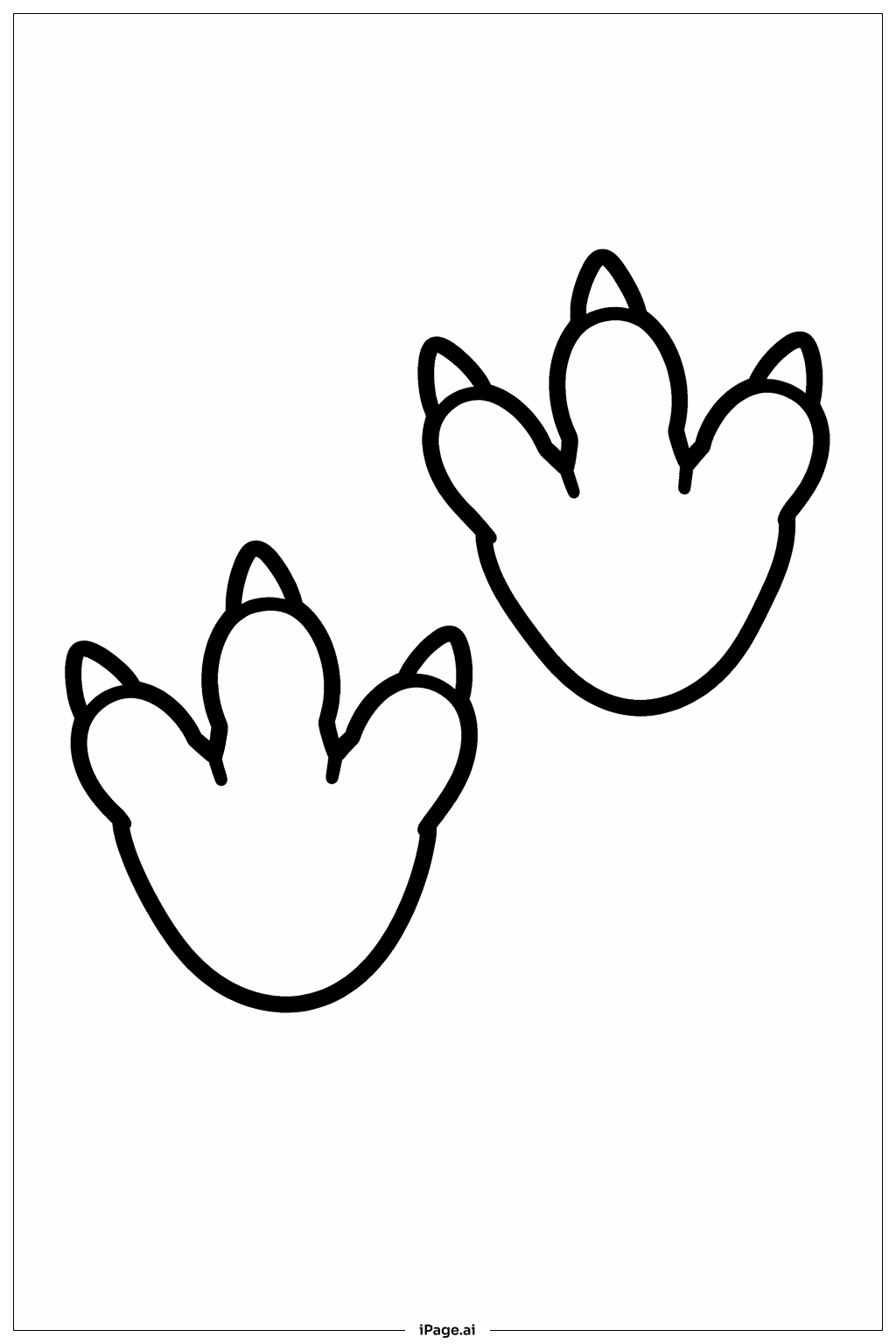  Jurassic Park Dino Footprints Coloring Page 