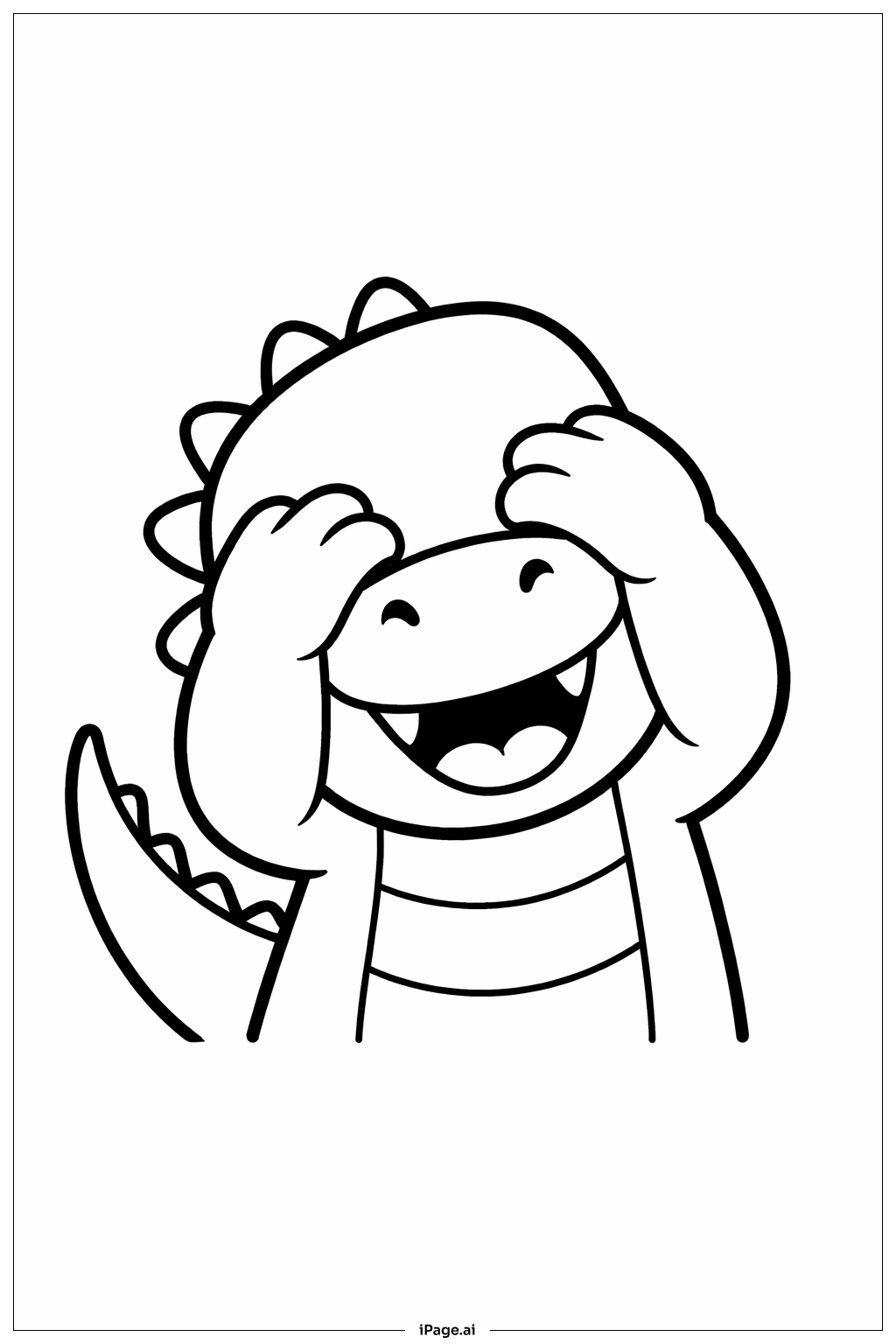  Jurassic Park Dino Peekaboo Coloring Page 