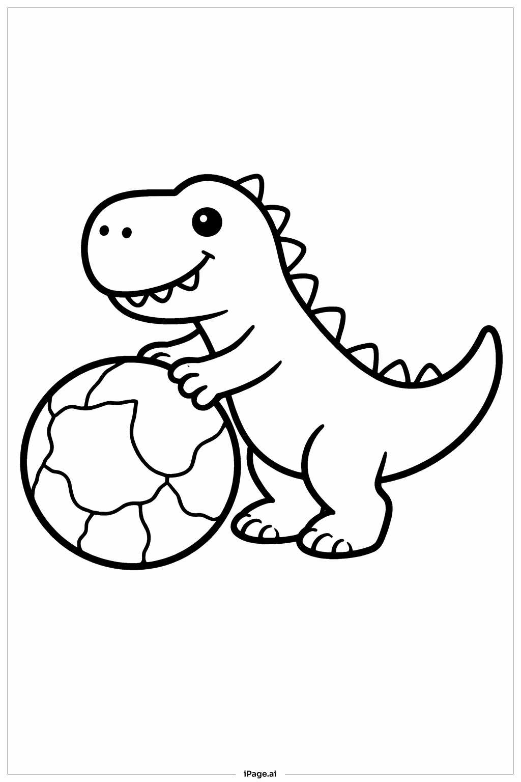 Jurassic Park Dinosaur Ball Coloring Page 