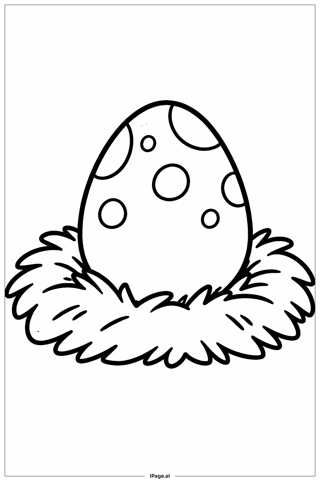  Jurassic Park Egg in Nest Coloring Page 