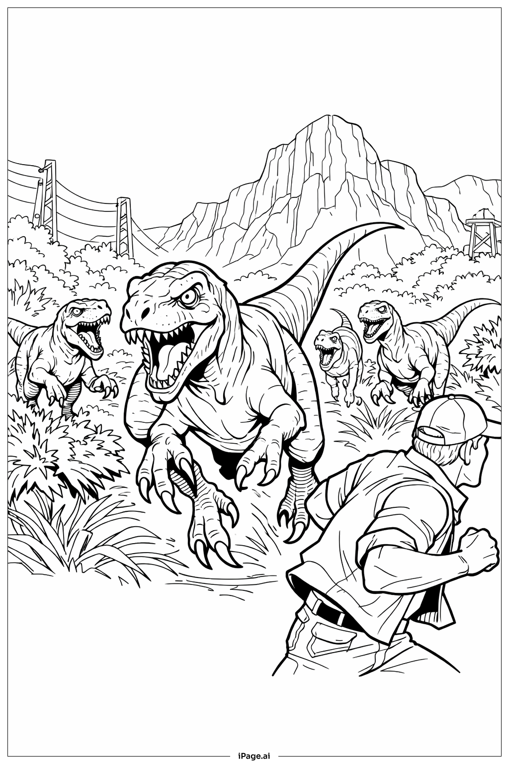 Jurassic Park Raptor Pack Chase