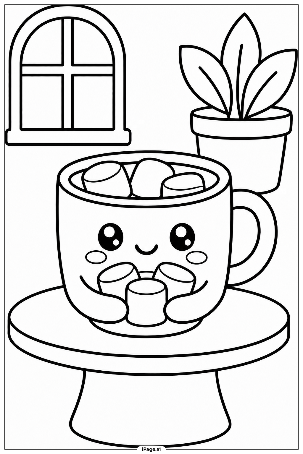 Kawaii Heiße Kakao Pause