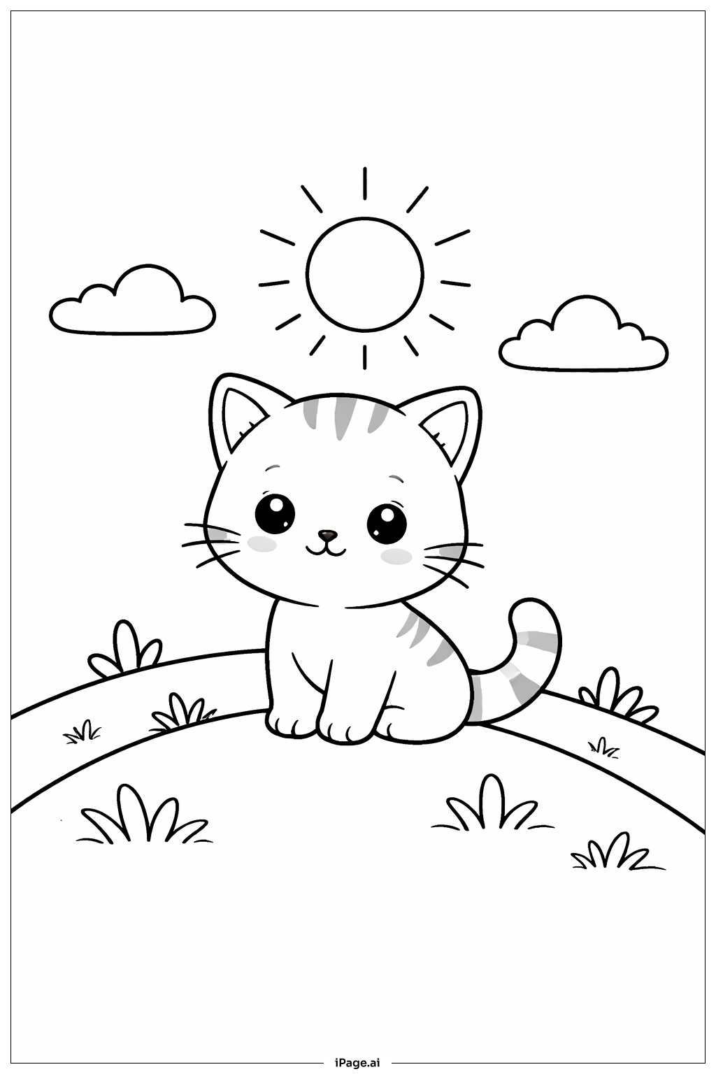 Kitty Cat On Sunny Hill