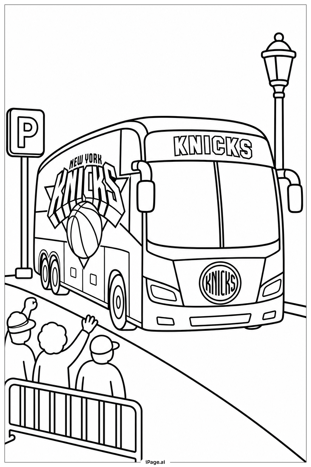 Cena de Chegada do Ônibus dos Knicks