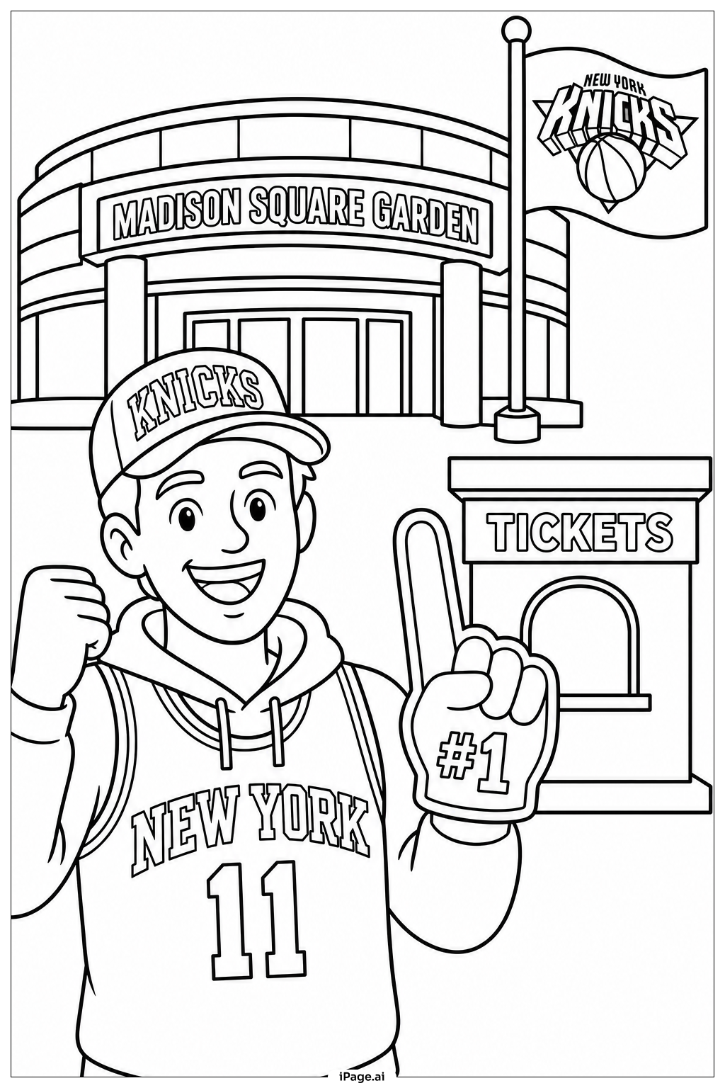 Fãs dos Knicks da Cidade do Lado de Fora da Arena