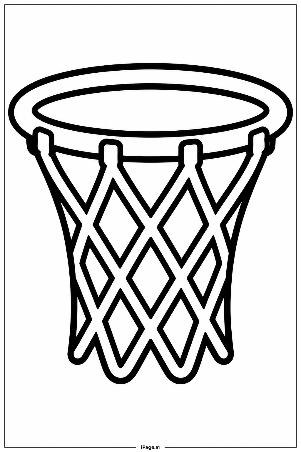 Page de coloriage Panier et Filet des Knicks