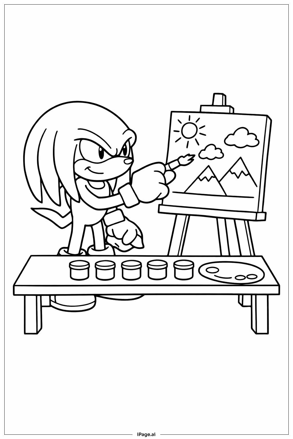 너클즈 페인팅 아트