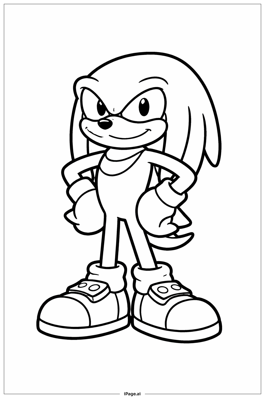 너클즈 작은 영웅 색칠공부 페이지