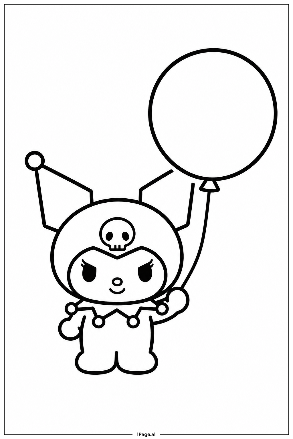 Kuromi Holding Balloon