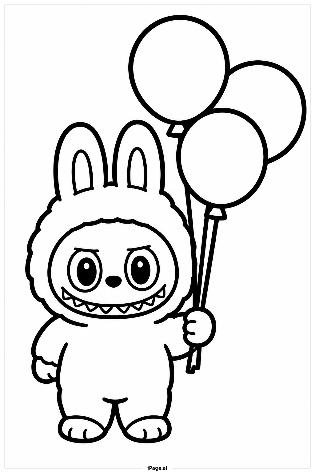 Labubu Mit Luftballonstrauß