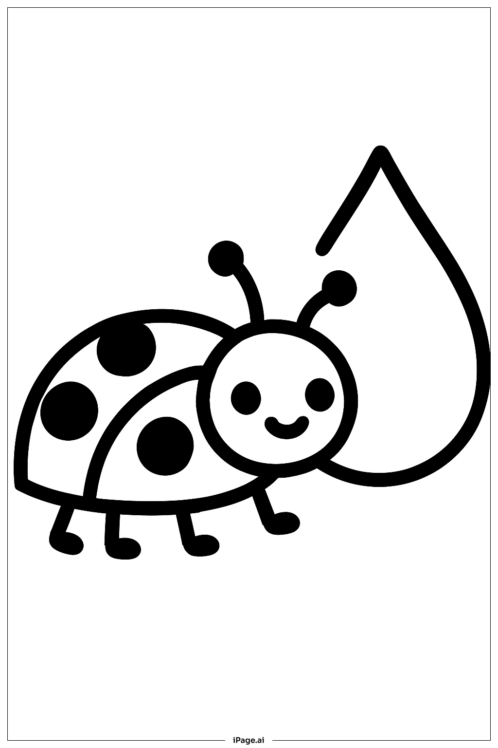 무당벌레와 빗방울