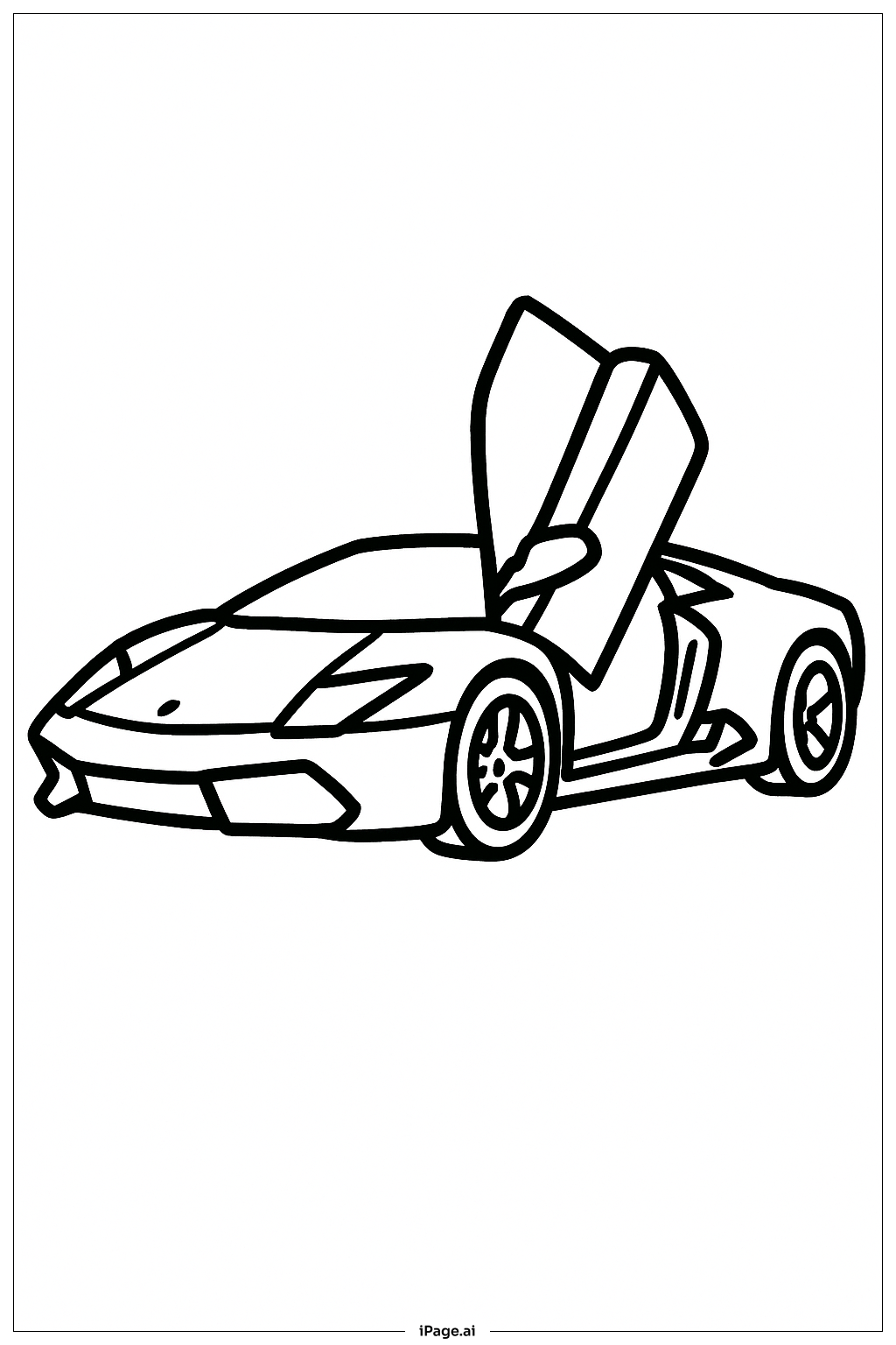 兰博基尼大门轮廓