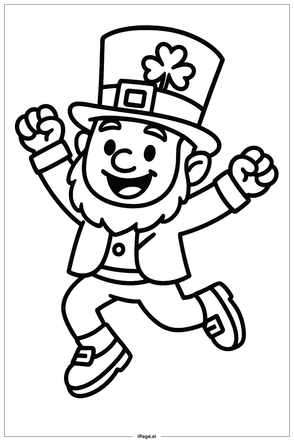  Página para colorear de Saltarín duende 