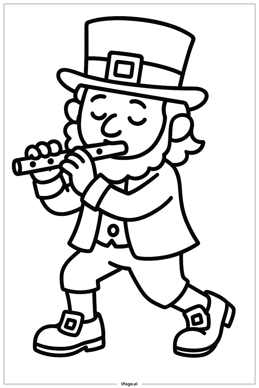 Leprechaun Playing Flute