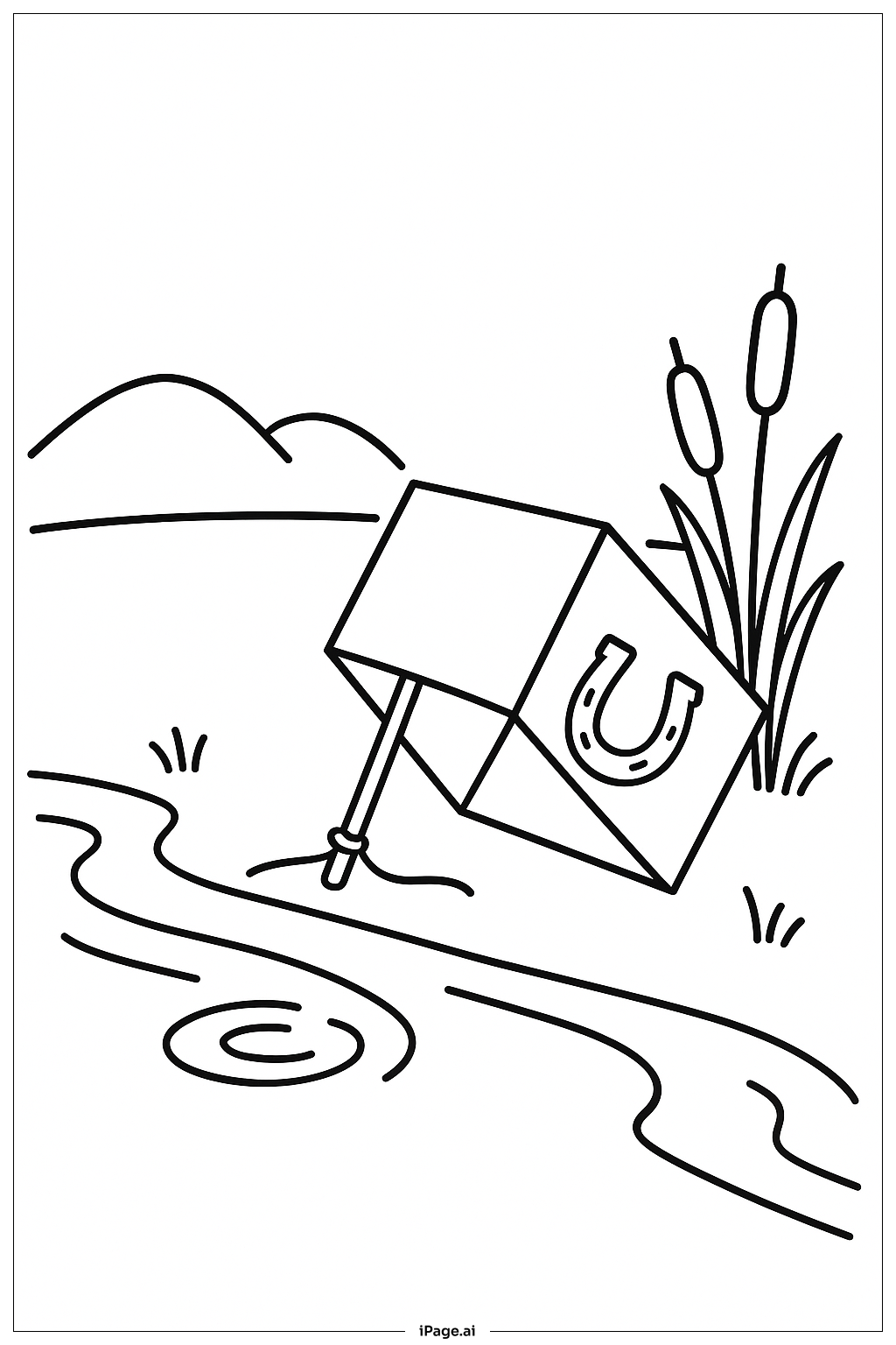  Koboldfalle am Bach Ausmalseite 