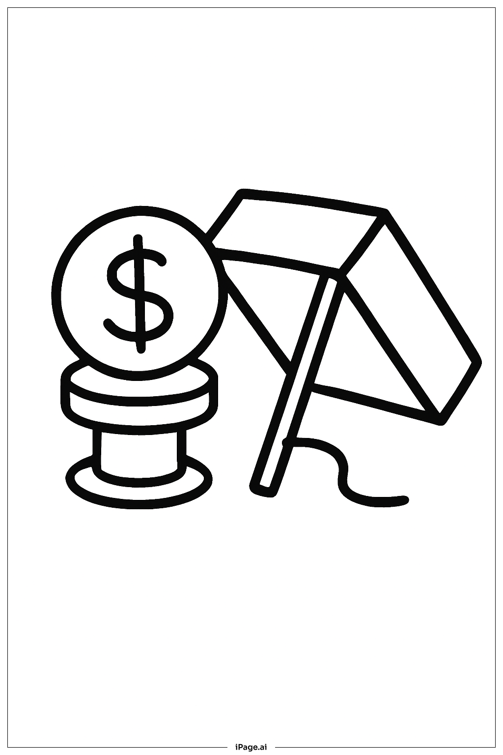 Leprechaun Trap Coin Bait Coloring Page
