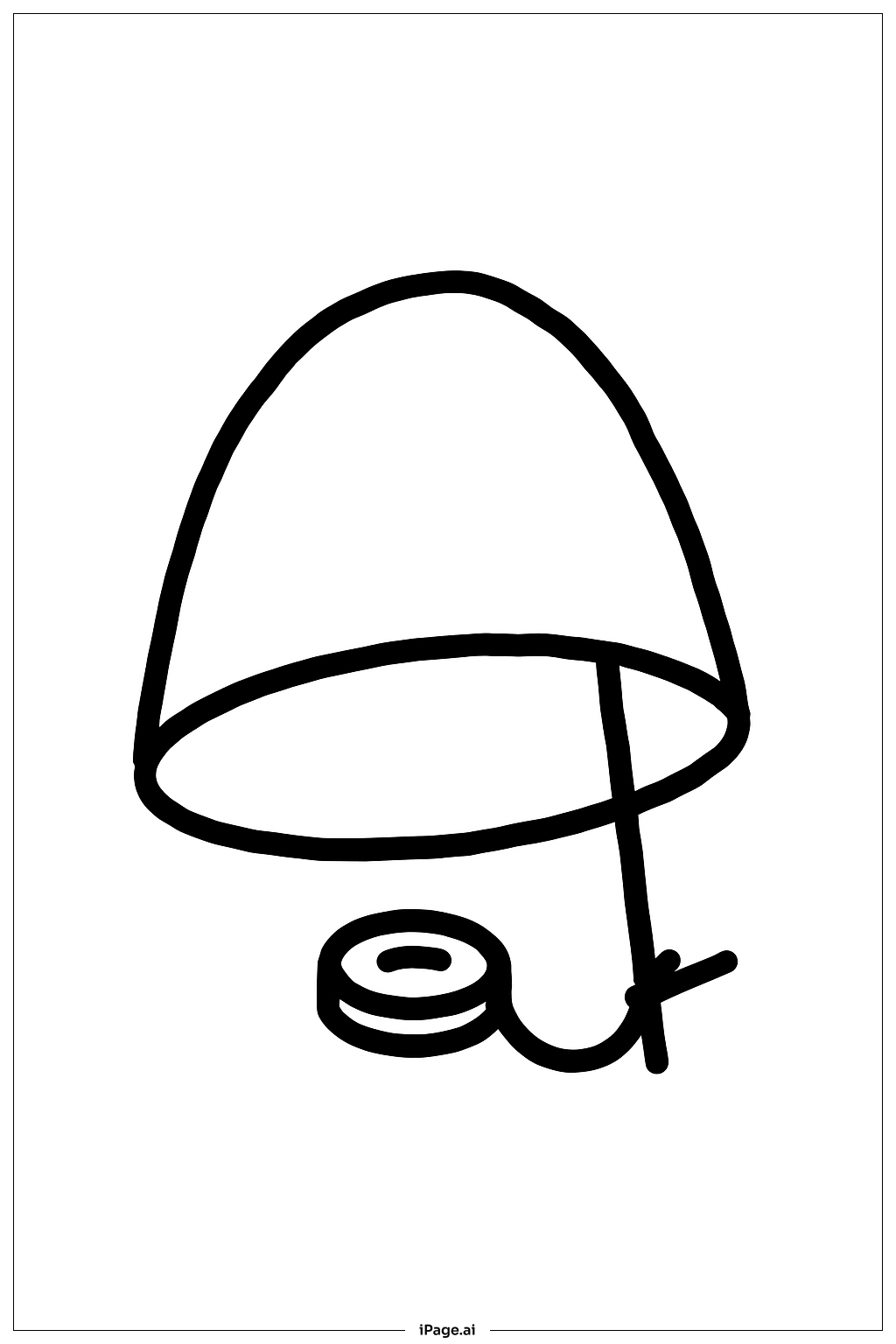 Leprechaun Trap Cup Snare Coloring Page