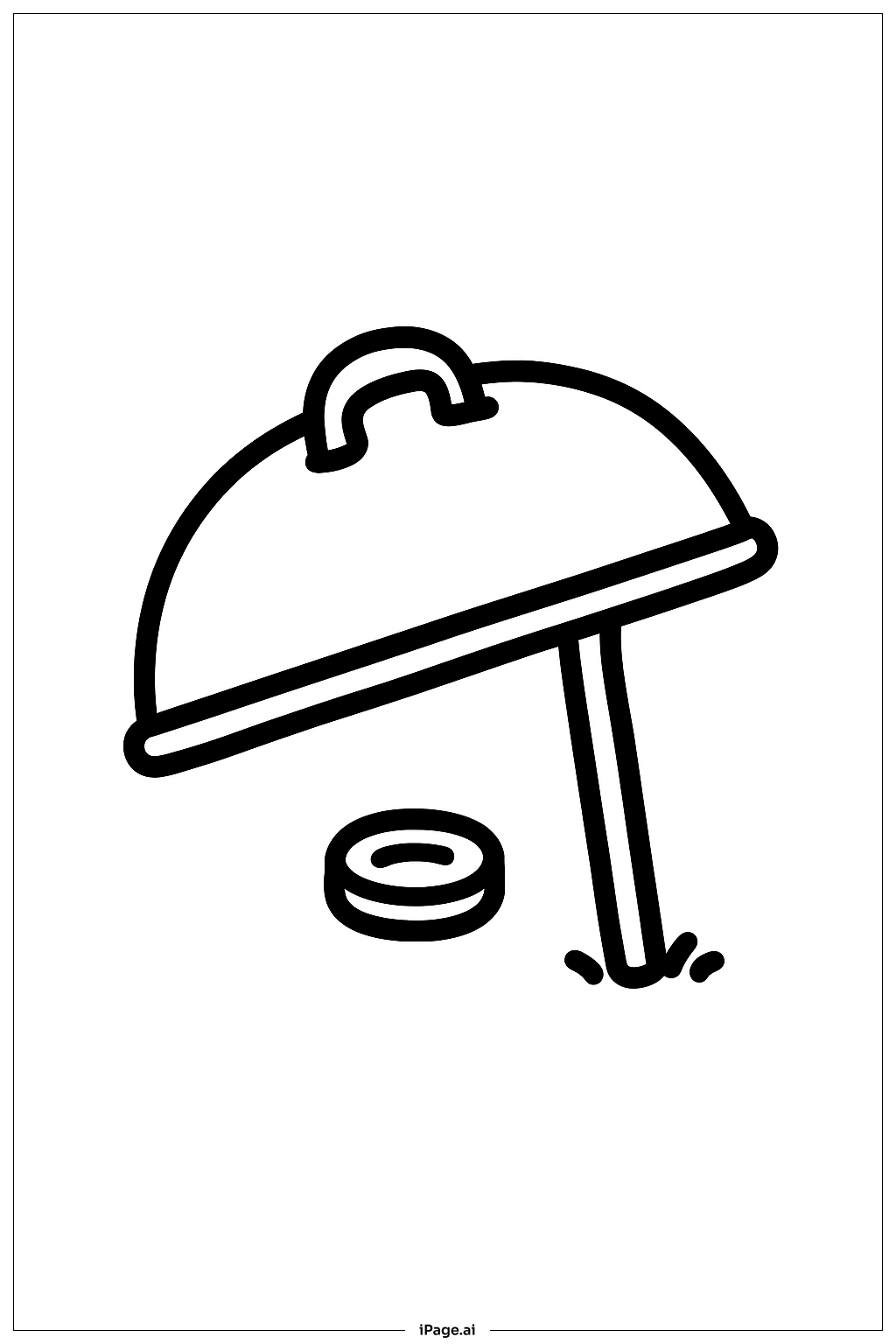 Leprechaun Trap Pot Lid Coloring Page