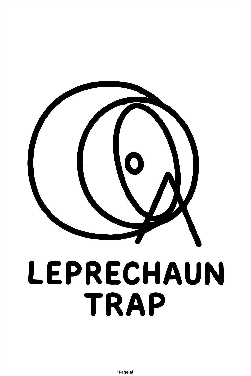 Leprechaun Trap Tiny Door Coloring Page