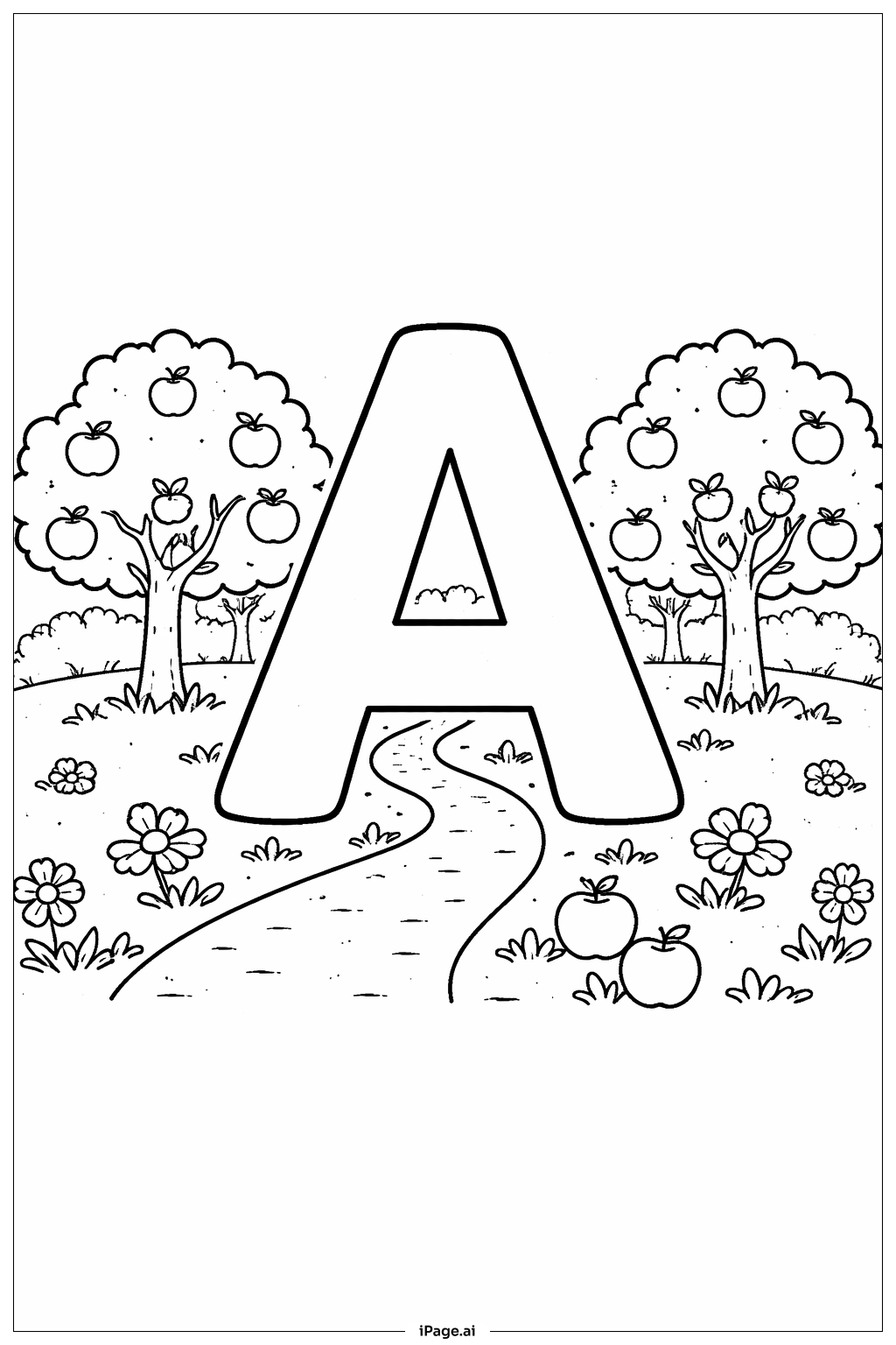 Letter A Apple Orchard Walk