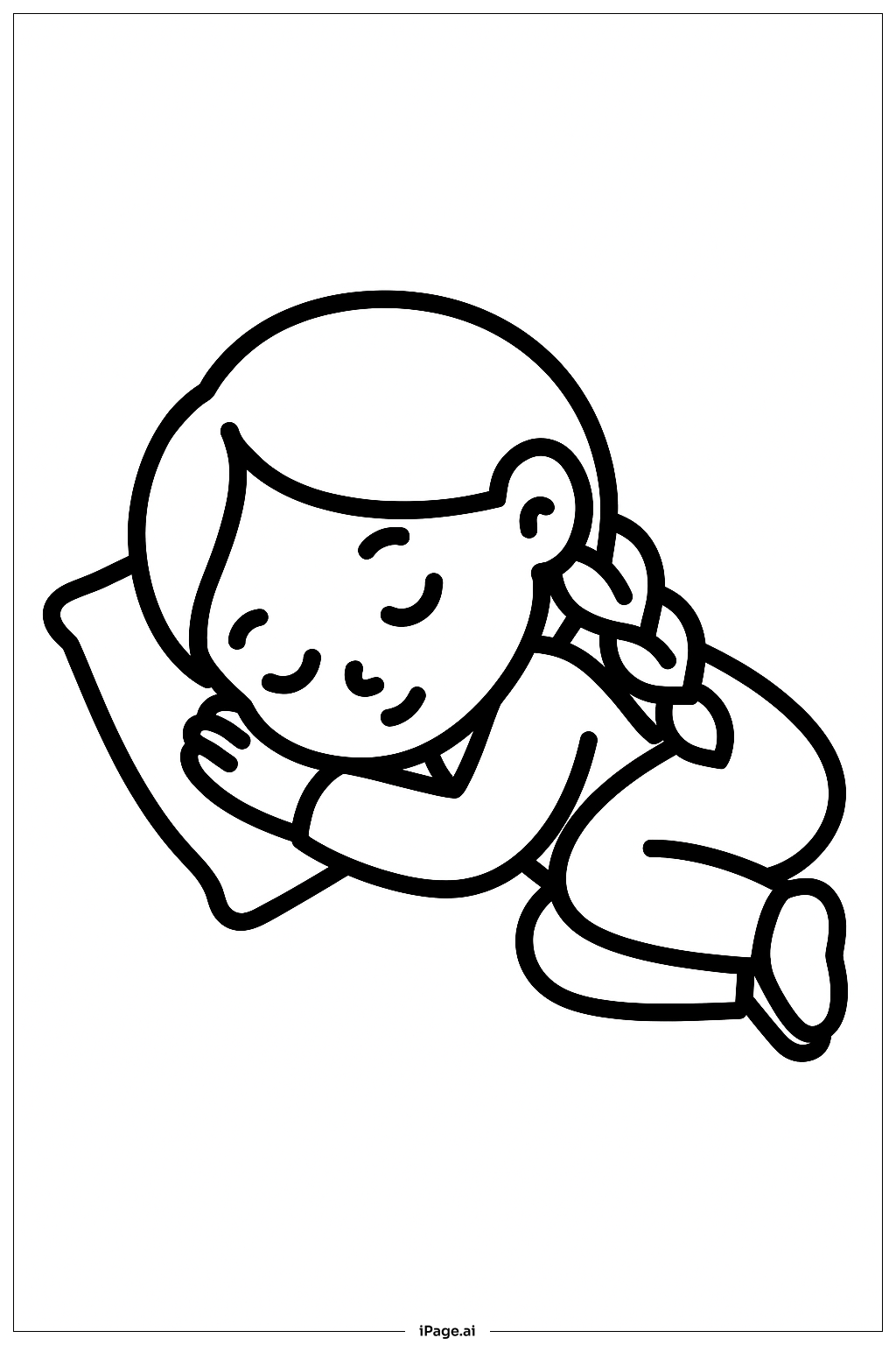  Lily Love Braids Sleeping Coloring Page 