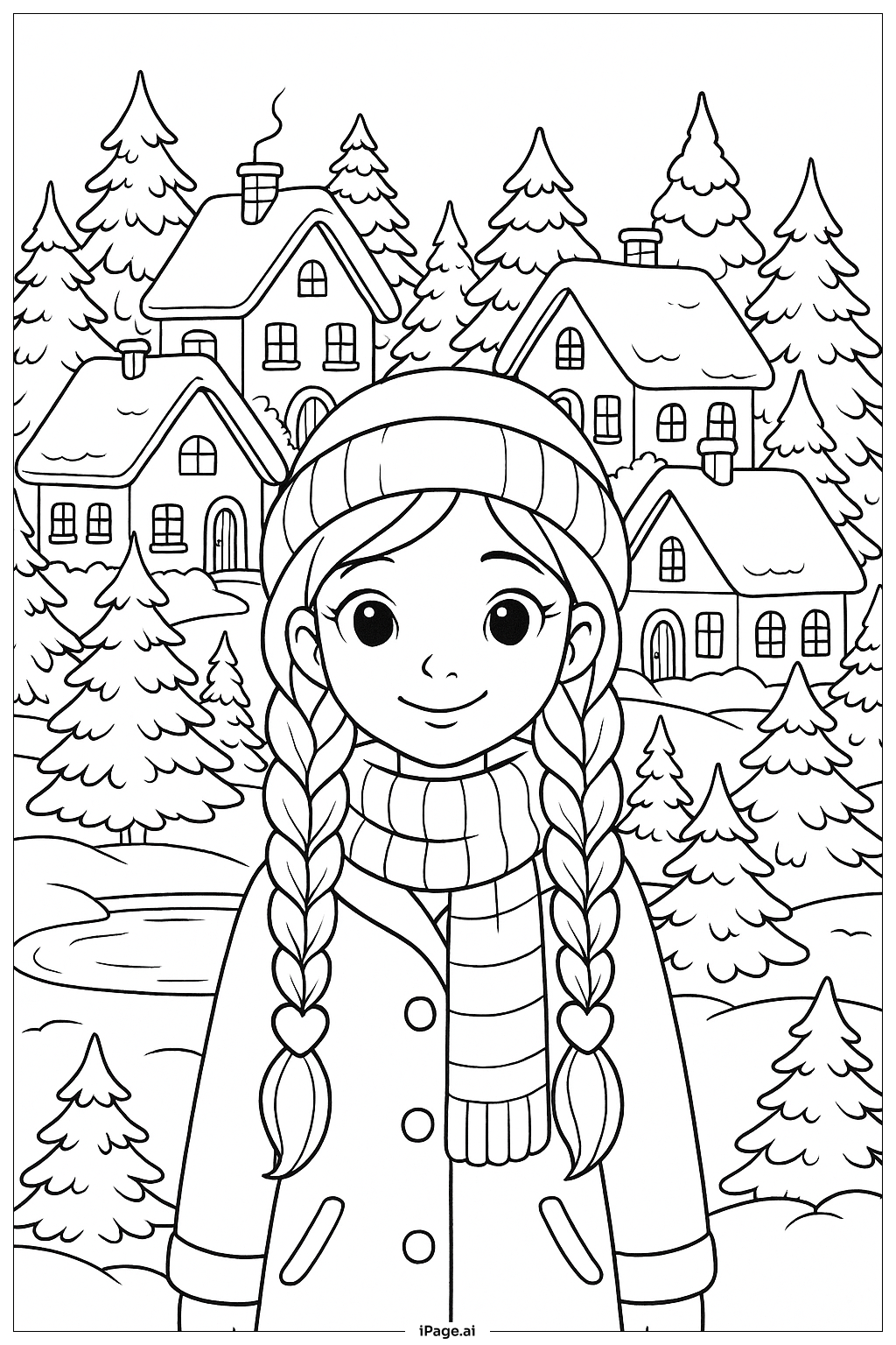 Lily Love Braids Winter Village