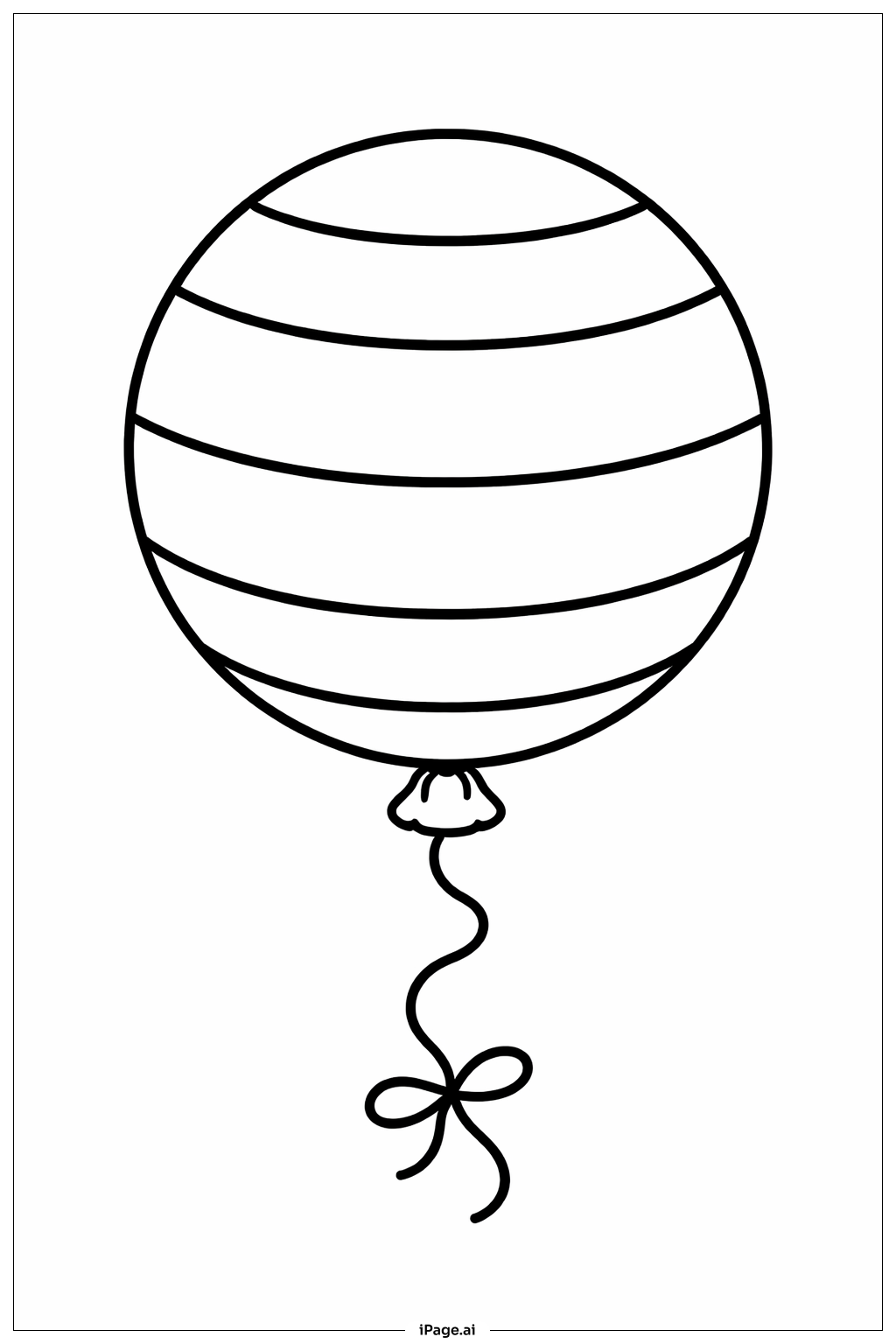 Mandala Balloon Coloring Page