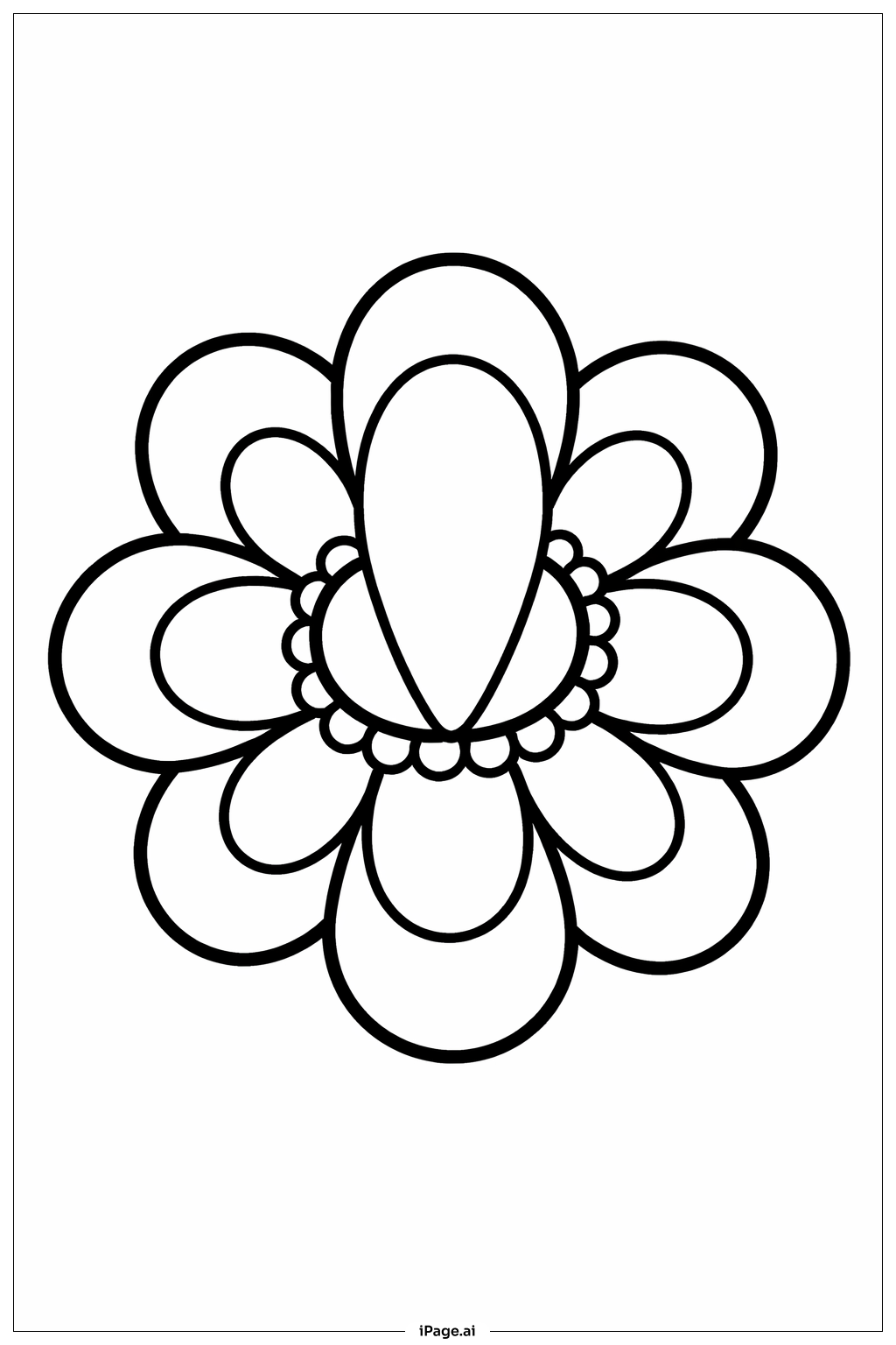 Mandala Flower Coloring Page