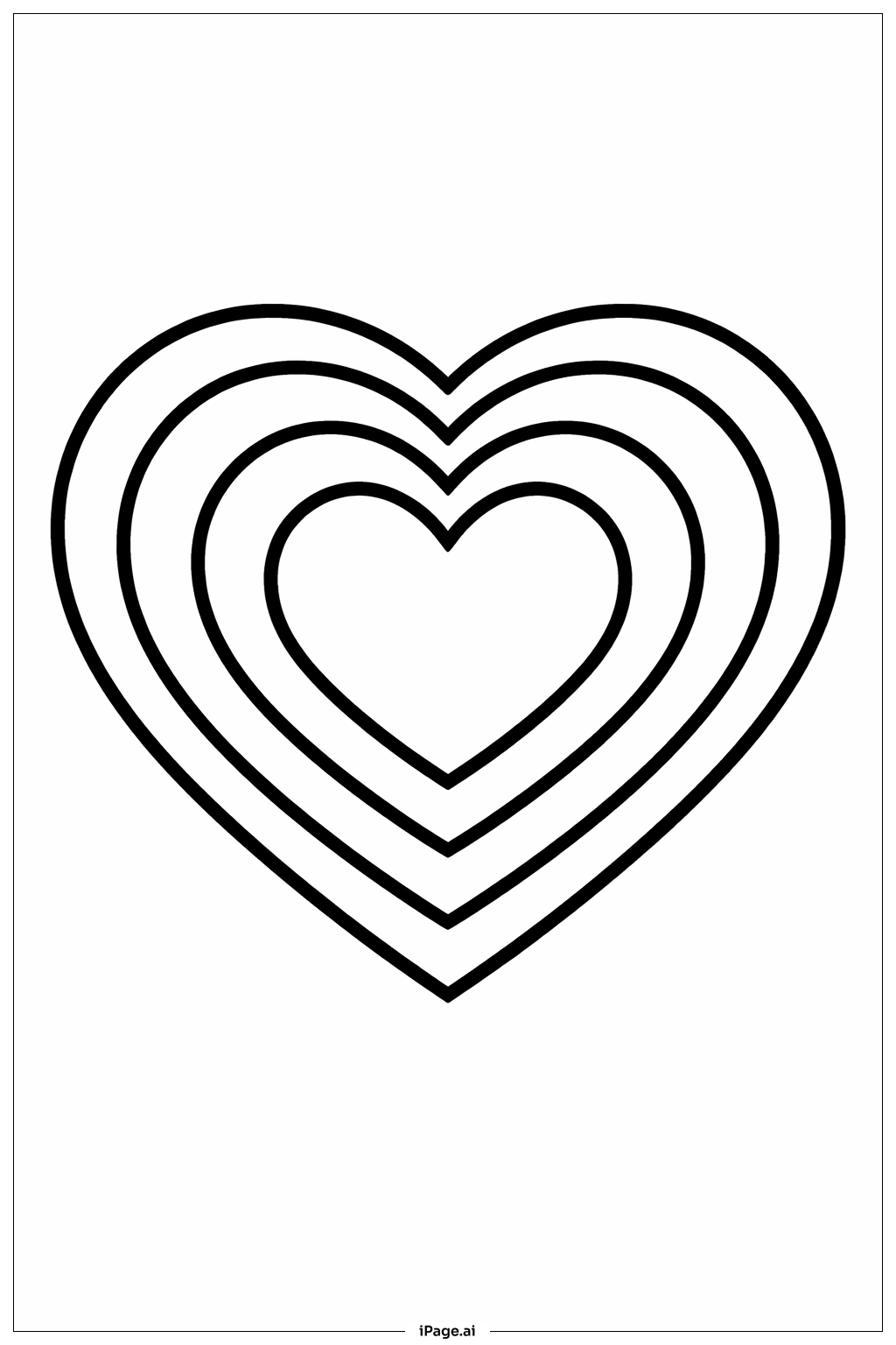 Mandala Heart Coloring Page