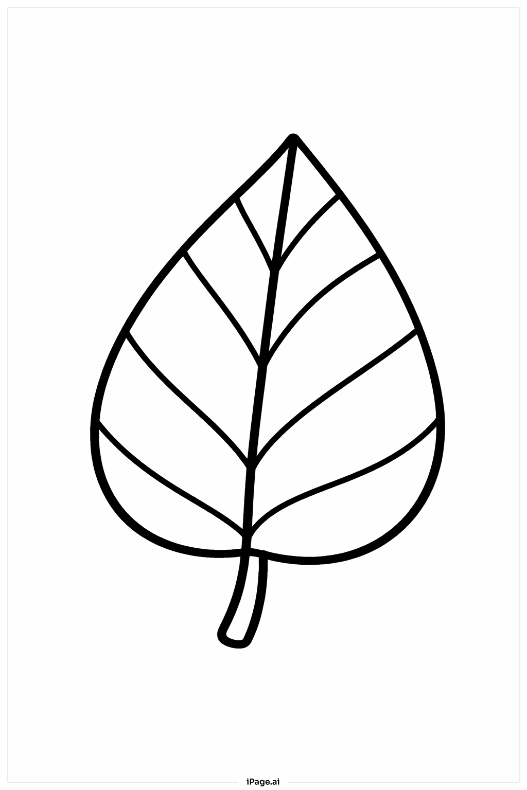 Mandala Leaf Coloring Page