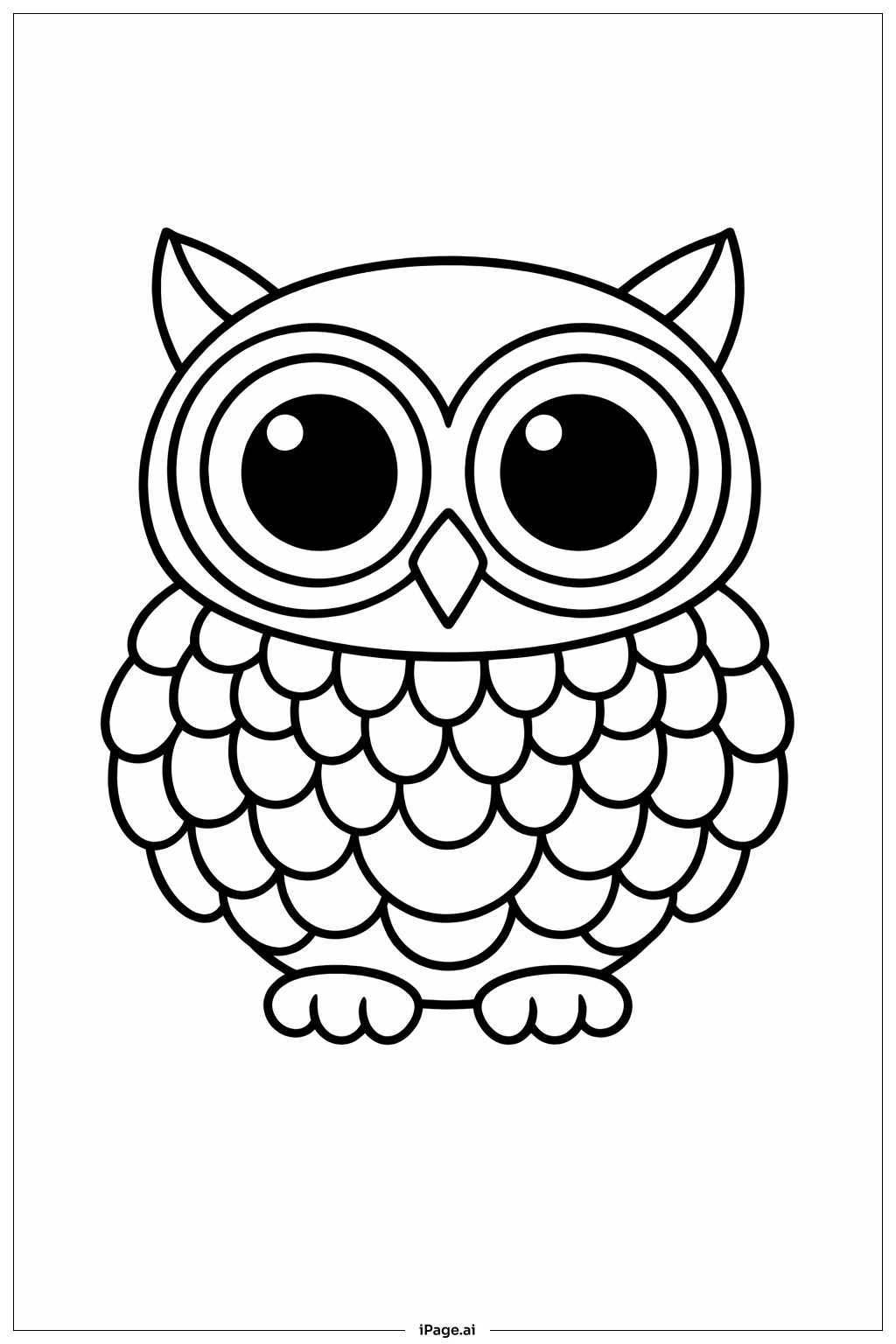 Mandala Owl Coloring Page