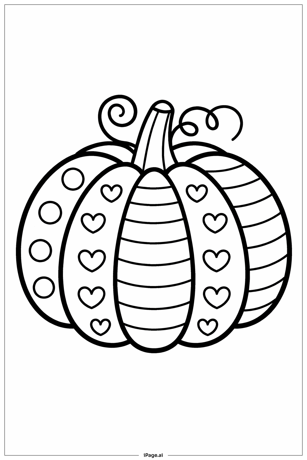 Mandala Pumpkin Coloring Page