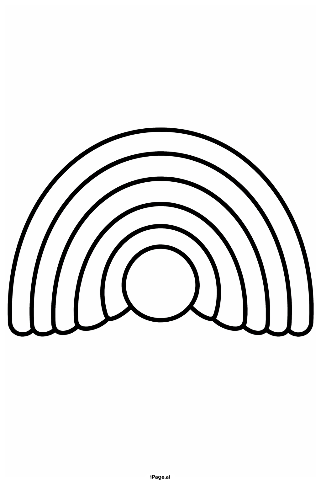 Mandala Rainbow Coloring Page