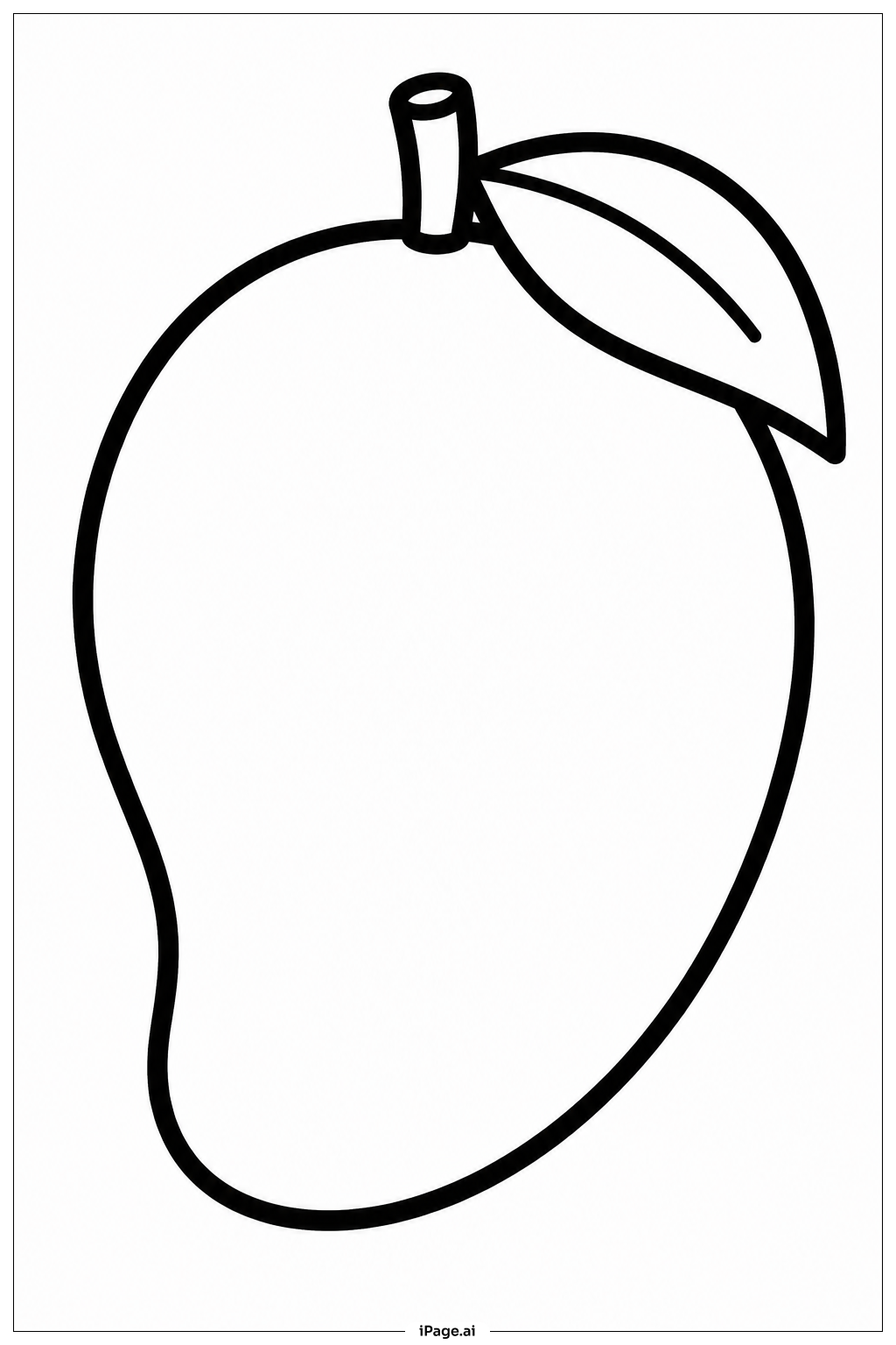 Página para colorear de Mango
