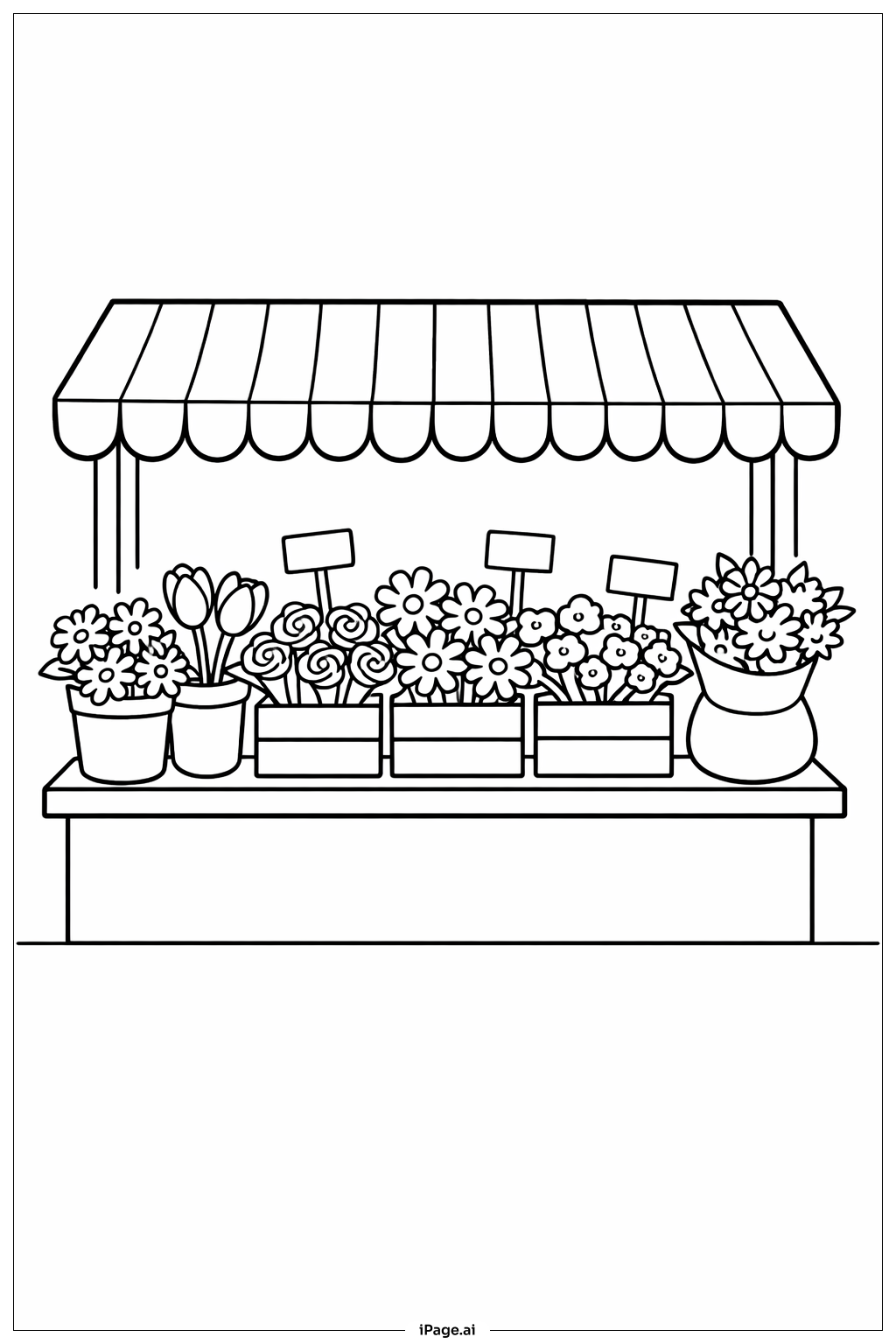 Market Stand Flowers