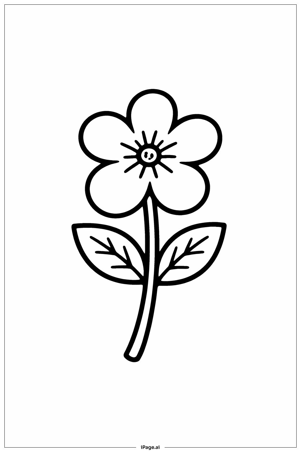 Page de coloriage Fleur de Mai