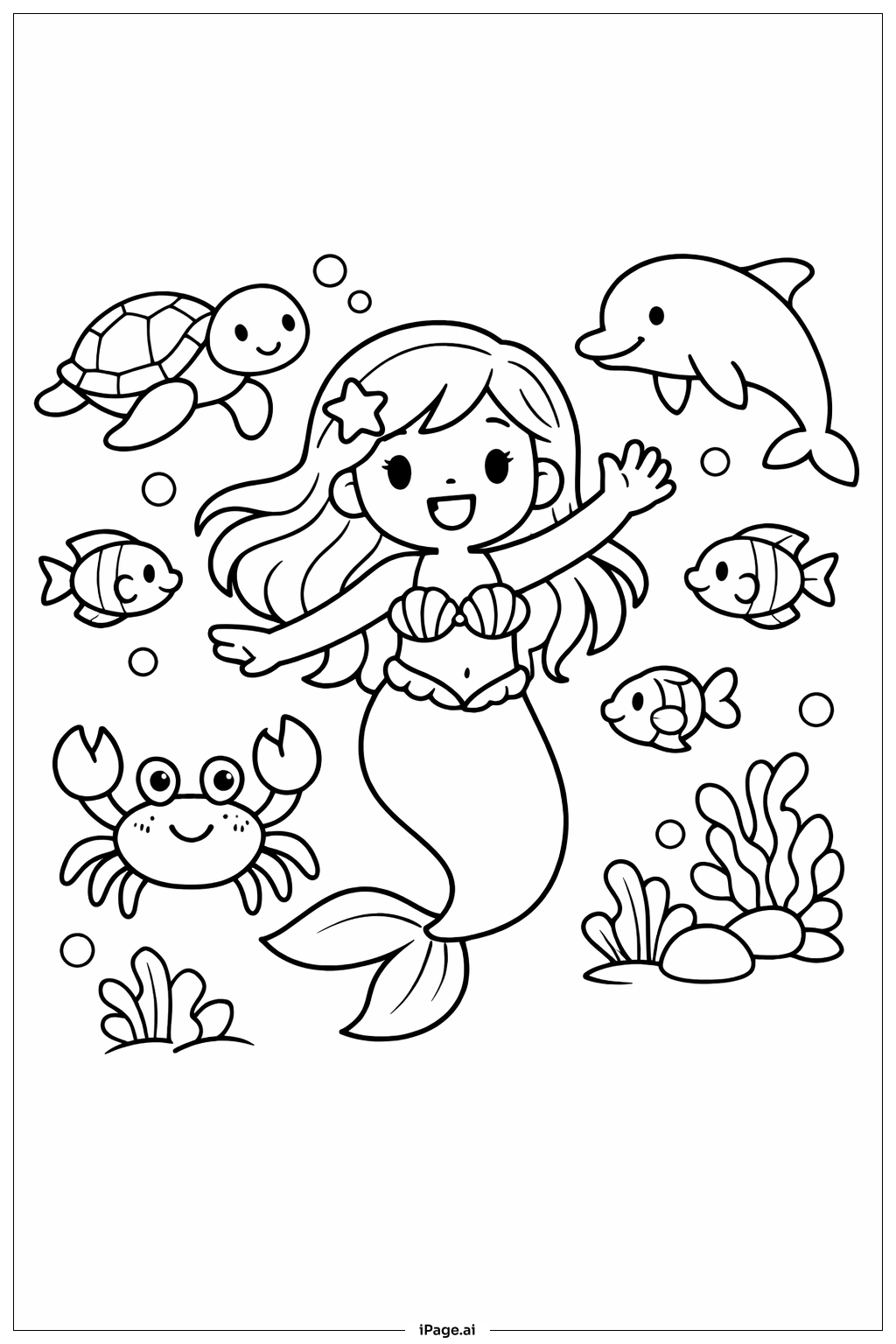Mermaid and Ocean Friends