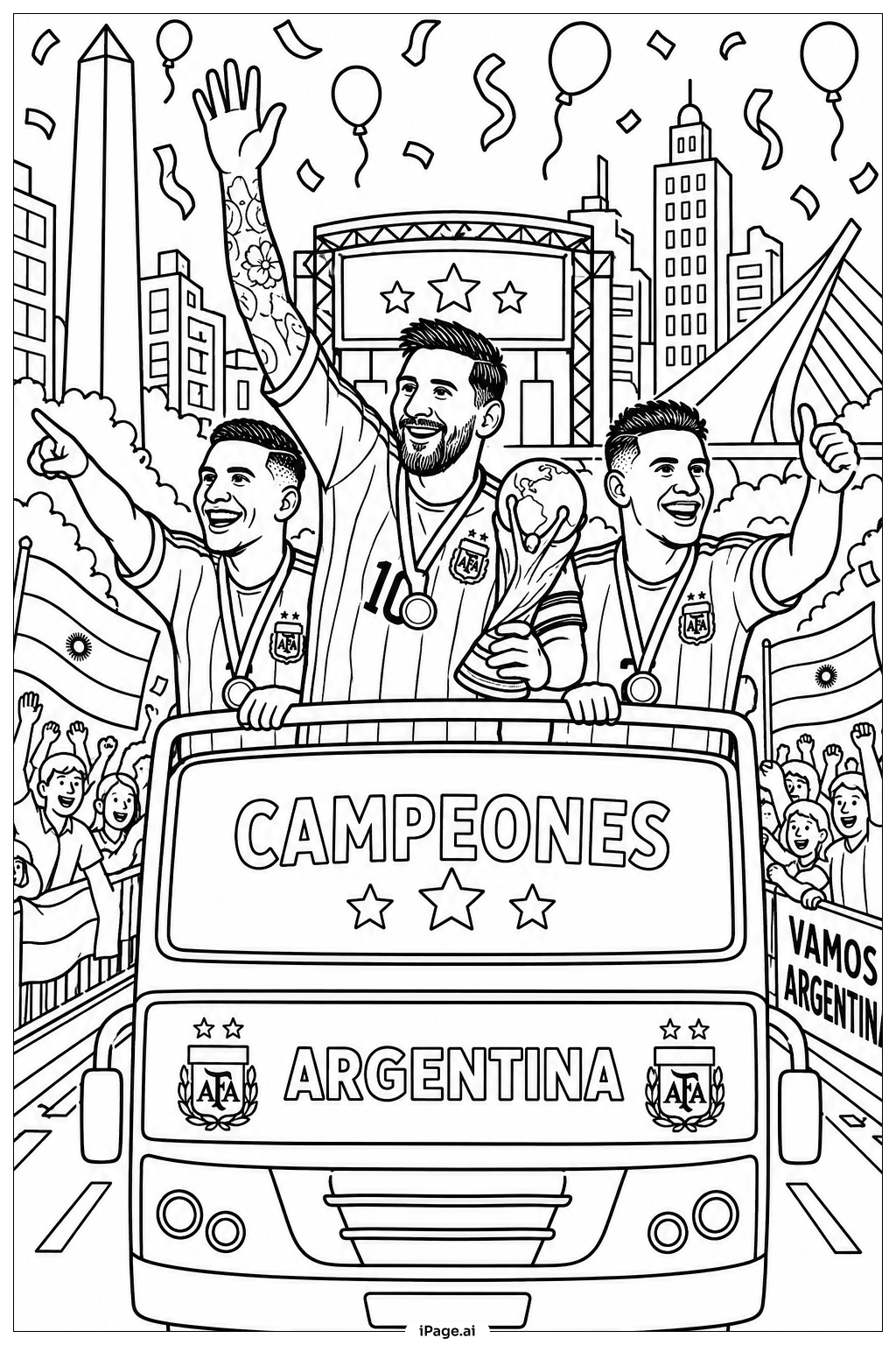  Messi City Victory Ausmalseite 