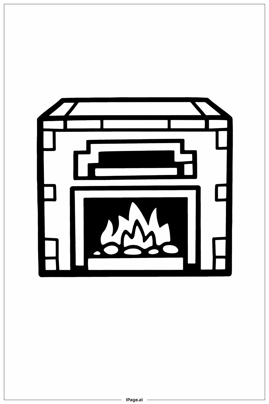  我的世界熔炉填色页 