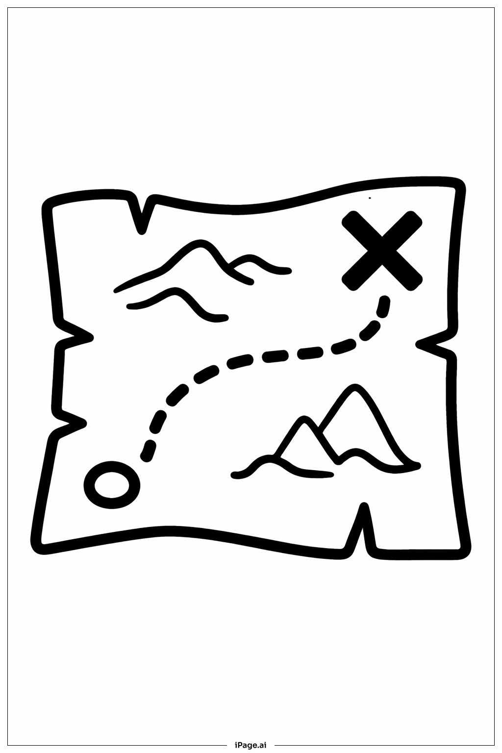  我的世界地图图标填色页 