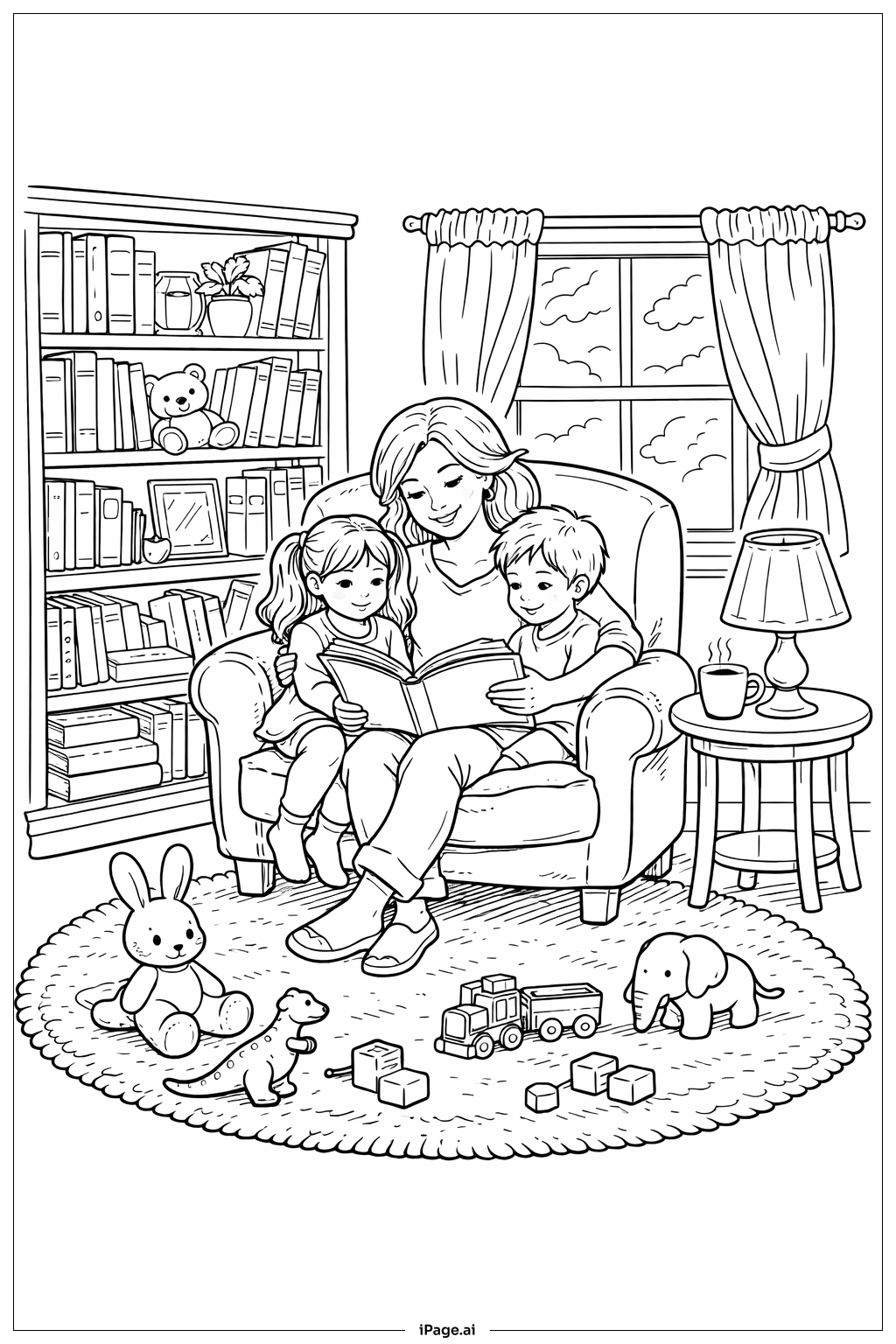  Trang tô màu Góc Kể Chuyện Ngày Của Mẹ 