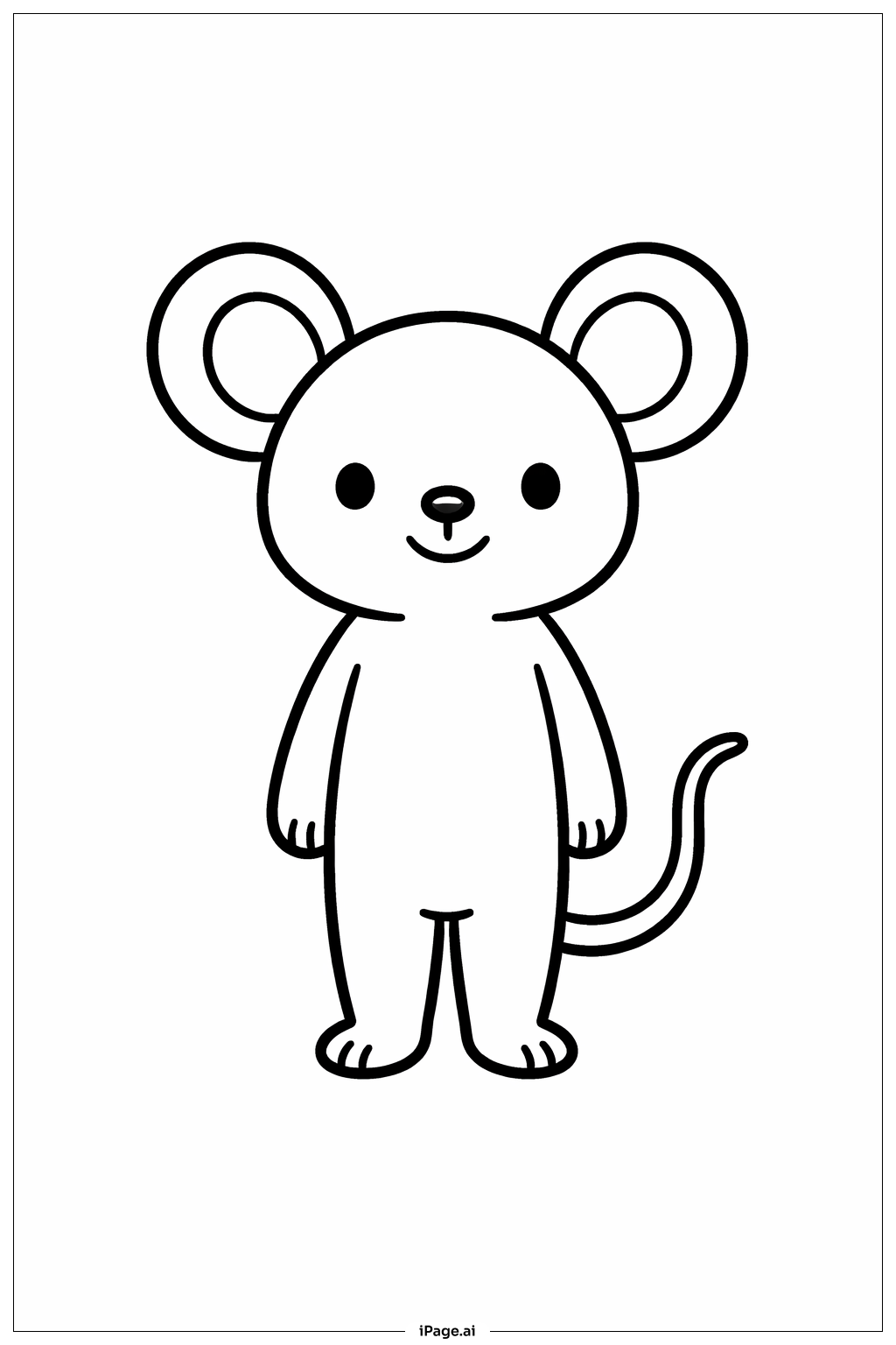 Trang tô màu Chuột Đứng