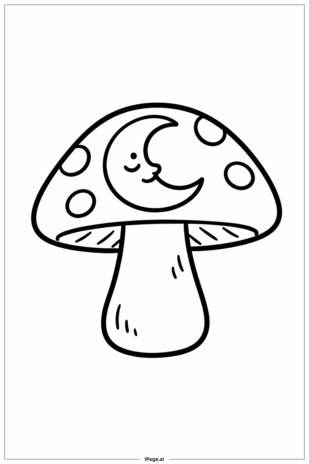  Page de coloriage Champignon 