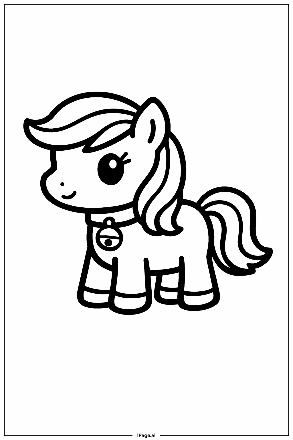 Page de coloriage Mon Petit Poney avec Cloches