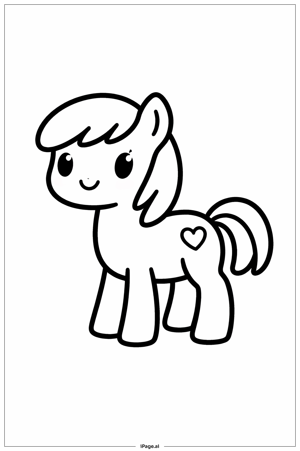 Page de coloriage Mon Petit Poney à Crinière Courte