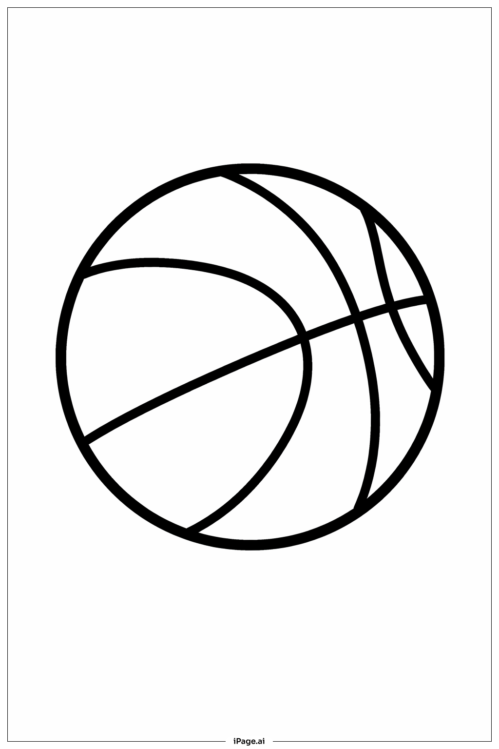 NBA Basketball Ball Ausmalseite